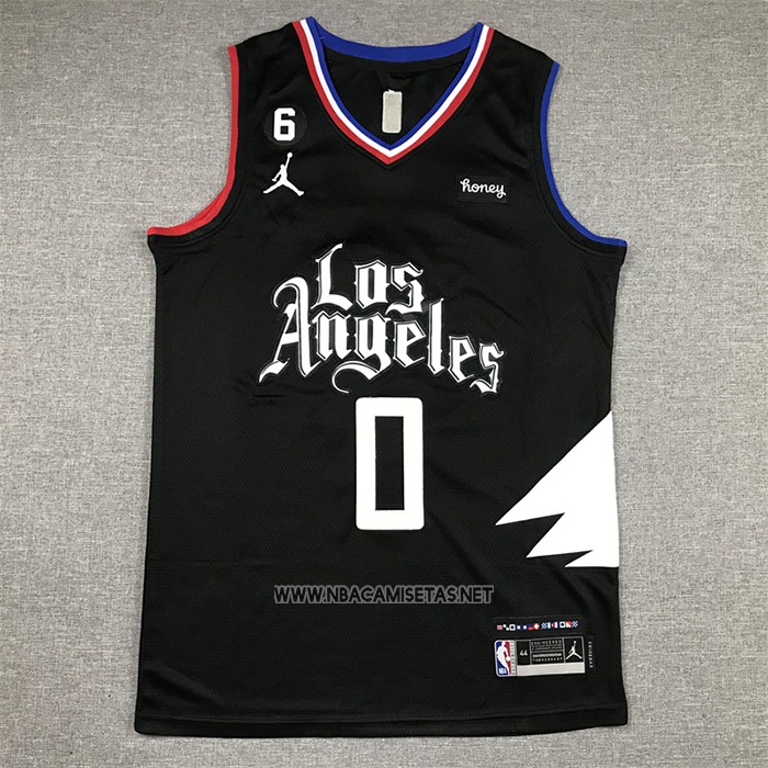 Camiseta Los Angeles Clippers Russell Westbrook NO 0 Statement 2022-23 Negro